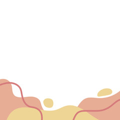 Abstract Blob Shape Footer
