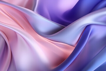 Obraz premium Elegant Silk Fabric in Soft Pastel Colors Flowing Gracefully