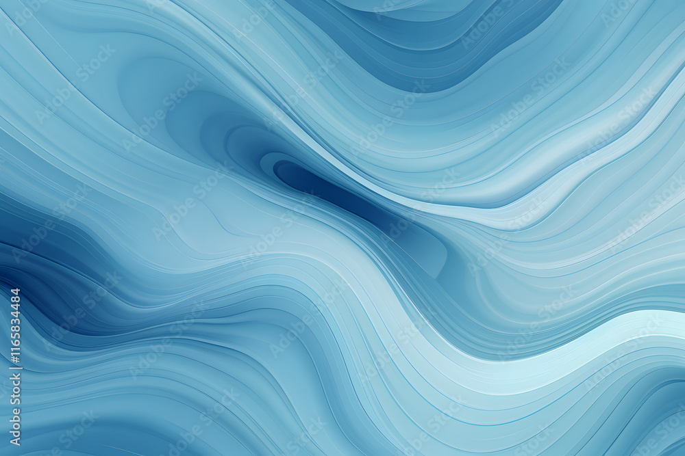 Poster abstract blue wave patterns create a tranquil water effect