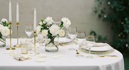 Fototapeta premium table setting for a dinner