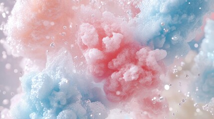 Fototapeta premium Soft Colorful Clouds with Sparkling Details in Pastel Tones