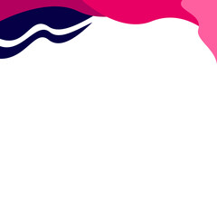 Business Wavy Shape Header Border