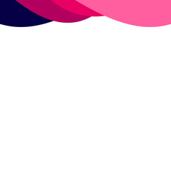 Business Wavy Shape Header Border