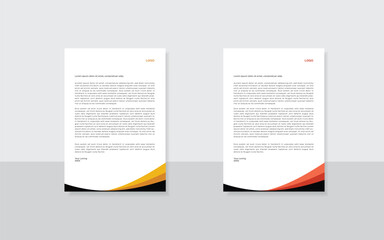 modern business letterhead design