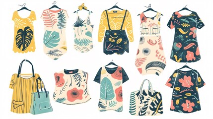 Stylish Summer Tops Collection: Shirts, T-shirts with Cool Prints