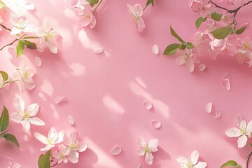 Delicate Pink Floral Arrangement with Sunlight Streaks