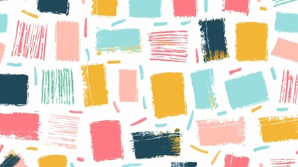 Colorful Abstract Shapes and Lines Composition for Graphic Design Projects