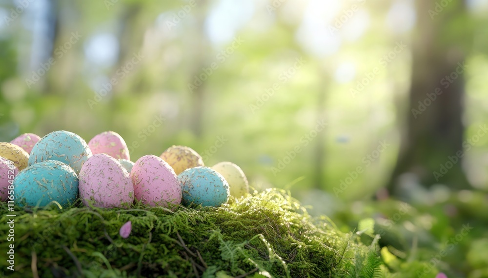 Aufkleber capture the essence of spring with a warm and rustic easter setting featuring handmade chocolate egg