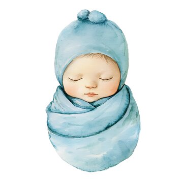 baby sleeping on bownsor (2020 原画) newborn-baby-sleeping-