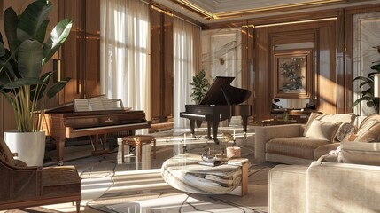 luxury drawing room with beautiful designs