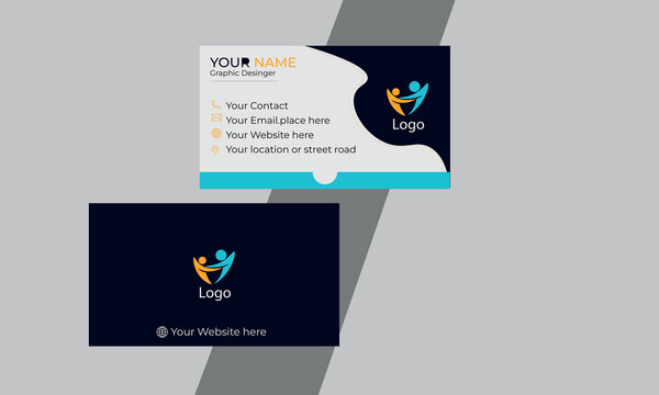editable professional and modern corprate business card template