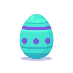 Teal Easter Egg Icon 