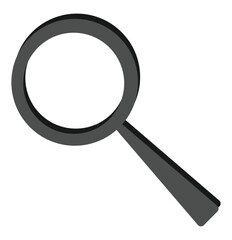 Search icon vector. search magnifying glass icon. Outline Filled Vector Sign of vs - magnifying glass vector icon. magnifier loupe sign . black outline and filled version. zoom in and zoom out symbol.