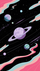 background with space