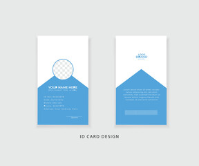 simple modern id card template