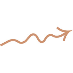Trendy Wavy Arrow Graphic 