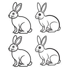 Rabbit animal design 