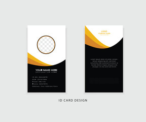 simple modern id card design
