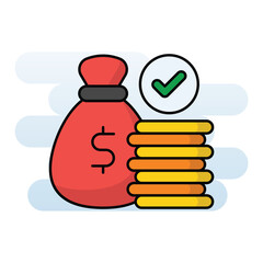 Fund Budget vector icon