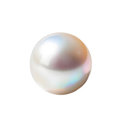 lustrous pearl with a transparent background