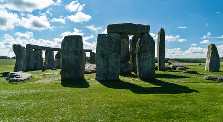Stonehenge Ancient Monument on Summer Day in Wiltshire