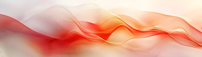 Abstract Red and Orange Wave Design