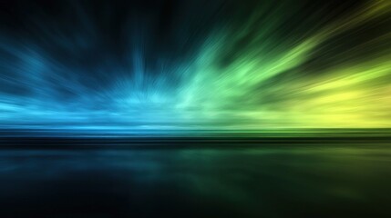 Abstract Seascape: Vibrant Hues of a Dreamlike Horizon