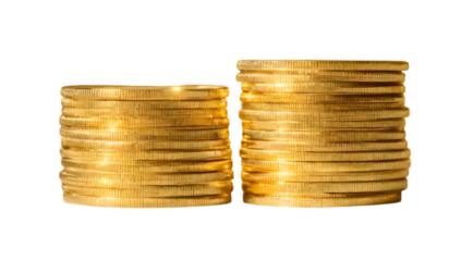 stack of golden coins