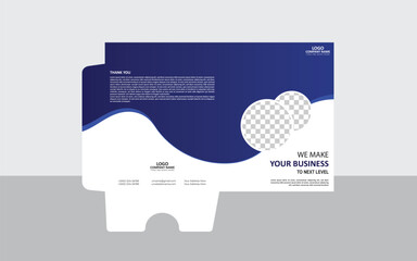 Vector modern business file folder design