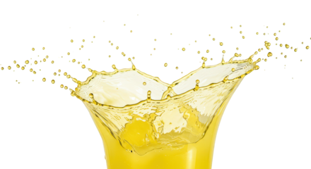 Lively Lemonade Splash with Varied Droplets for Fresh and Zesty Vibe.