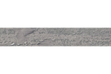 Old is asphalt road isolated, top view.