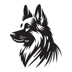 German Shepherd Dog Silhouette