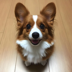 Happy Corgi Dog Illustration