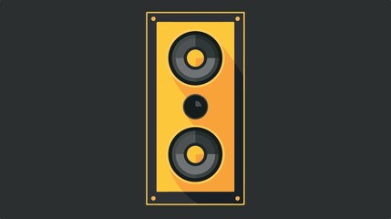 Professional Loudspeaker Flat Icon for Apps and Websites - Flat Vector Design