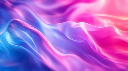 Obraz premium A neon gradient background with bright blues, pinks, and purples, creating an electric, futuristic atmosphere.