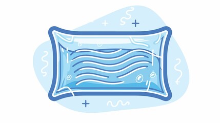 Cold Compress Icon Vector Isolated Flat