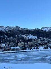 landscape with snow, Switzerland