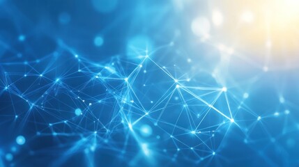 Create an abstract digital cube background that showcases a mesmerizing display of interconnected geometric shapes, with a focus on cubes, lines, and nodes