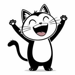 happy cheerful cat