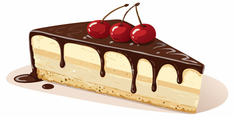 chocolate cake with cherry