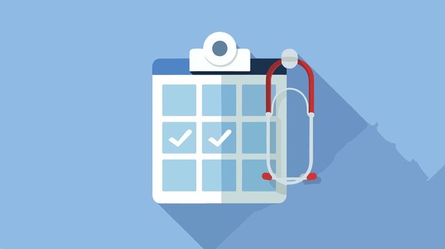 Modern Vector Doctor Appointment Calendar Icon