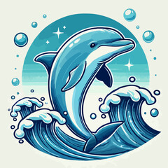 dolphin jumping in water