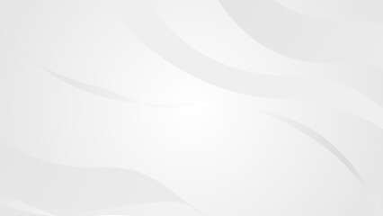 Elegant abstract white background with curved wave lines and gradients. Minimalist geometric design for wallpapers, banners, and web graphics.