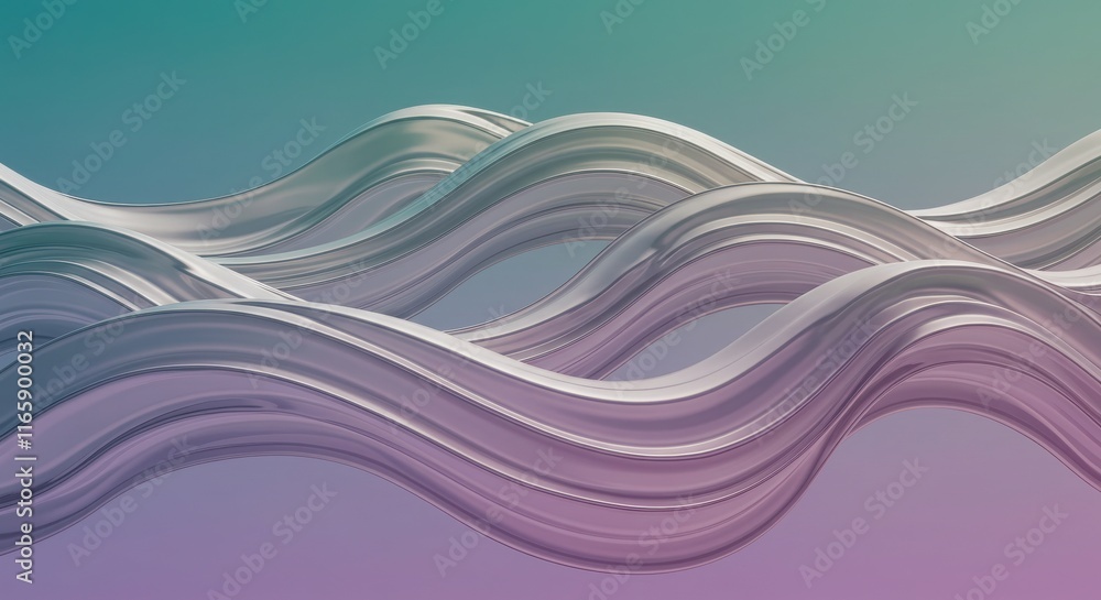 Poster 3d style a dynamic minimalist modern abstact background, abstract wavy background animation - smooth