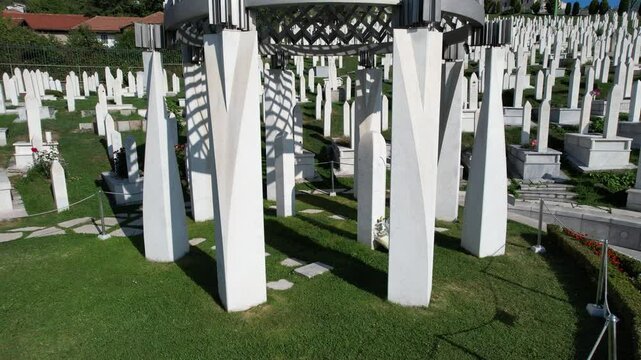 White Graves Drone View