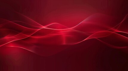 Fototapeta premium Smooth elegant red waves creating a dynamic and vibrant abstract background, ideal for wallpapers
