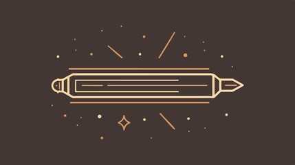 Professional Eraser Line Art Icon for Apps and Websites - Flat Vector