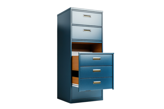 Modern File Cabinet in Workspace