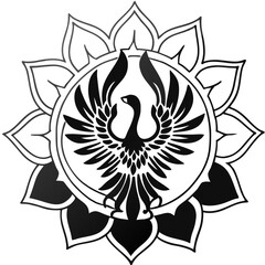 abstract flower tattoo