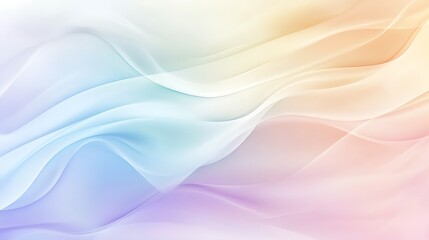 Abstract pastel waves flowing gently across the canvas